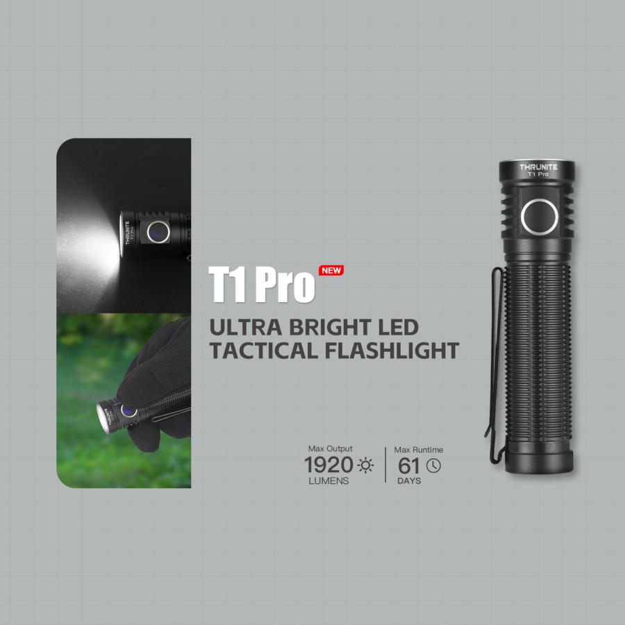 ThruNite T1 Pro ハンディライト EDCフラッシュライト 最大1920