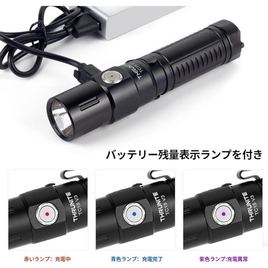 ThruNite TC15 V3 ハンディライト EDCフラッシュライト 最大2403