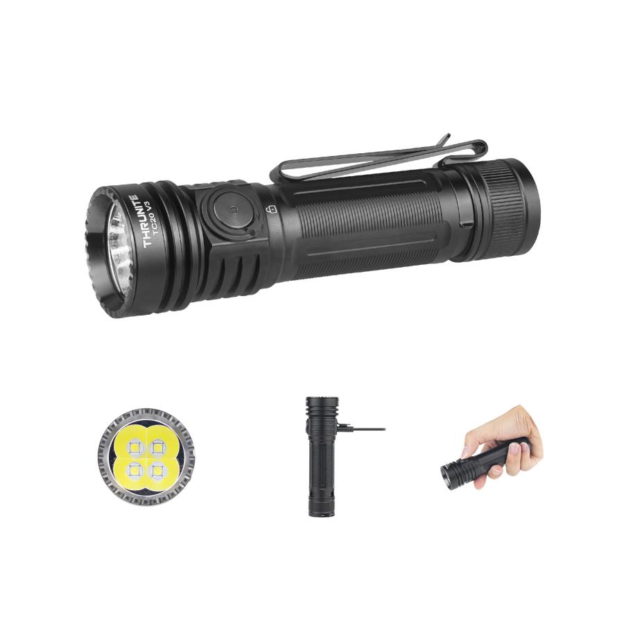 ThruNite TC20 V3 フラッシュライト 4720ルーメン USB-C充電式