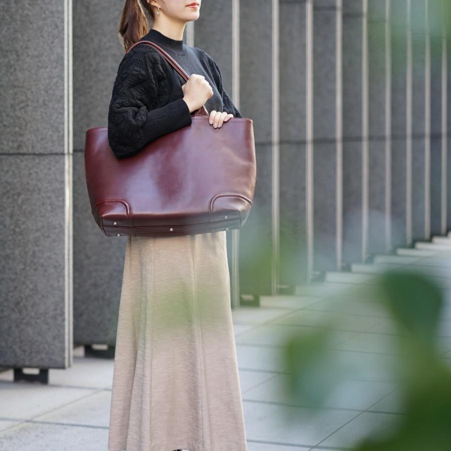 FIVE WOODS（ファイブウッズ） 大きめ レザー トートバッグ 本革