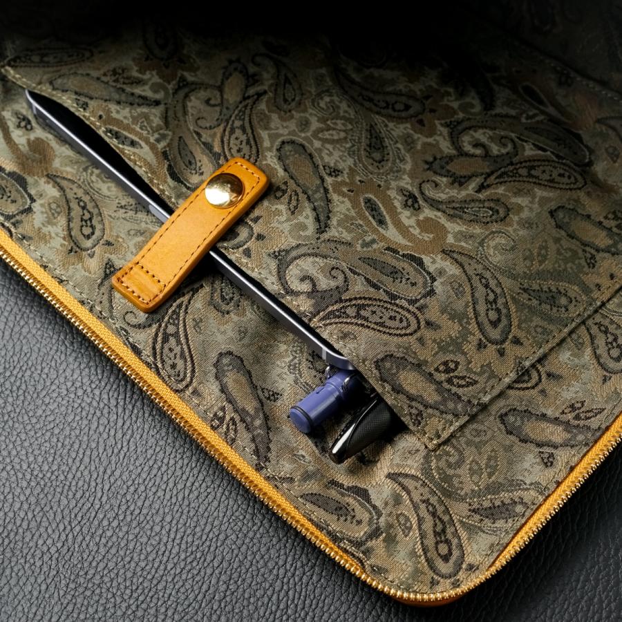 1年保証 FIVE WOODS プエブロ レザー クラッチバッグ  本革 A4 イタリアンレザー ファイブウッズ クラッチ メンズ レディース エイジング 経年変化 VEIL 39416の画像