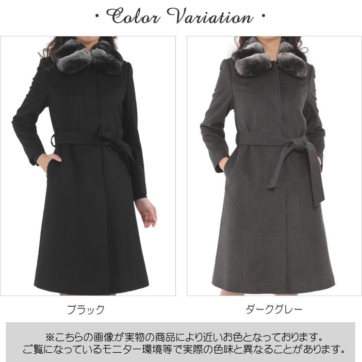 チンチラとカシミヤのレディースコート カシミヤ コート チンチラ レディース コート ギフト 6F (02000316r)