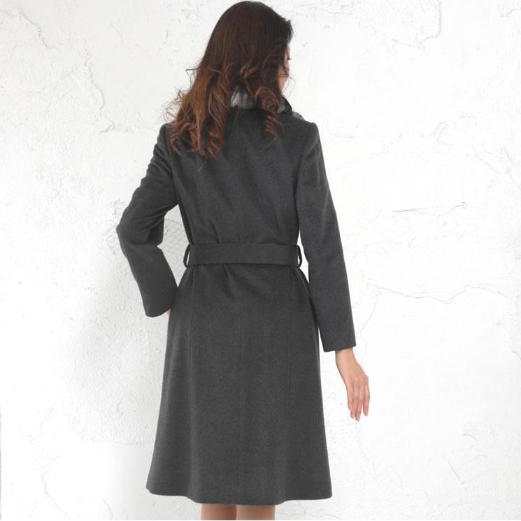 超希少✨美品 EMBA カシミヤ100% チンチラ ロングコート 茶 カシミヤコート カシミヤ100% コート チンチラトリム ファー