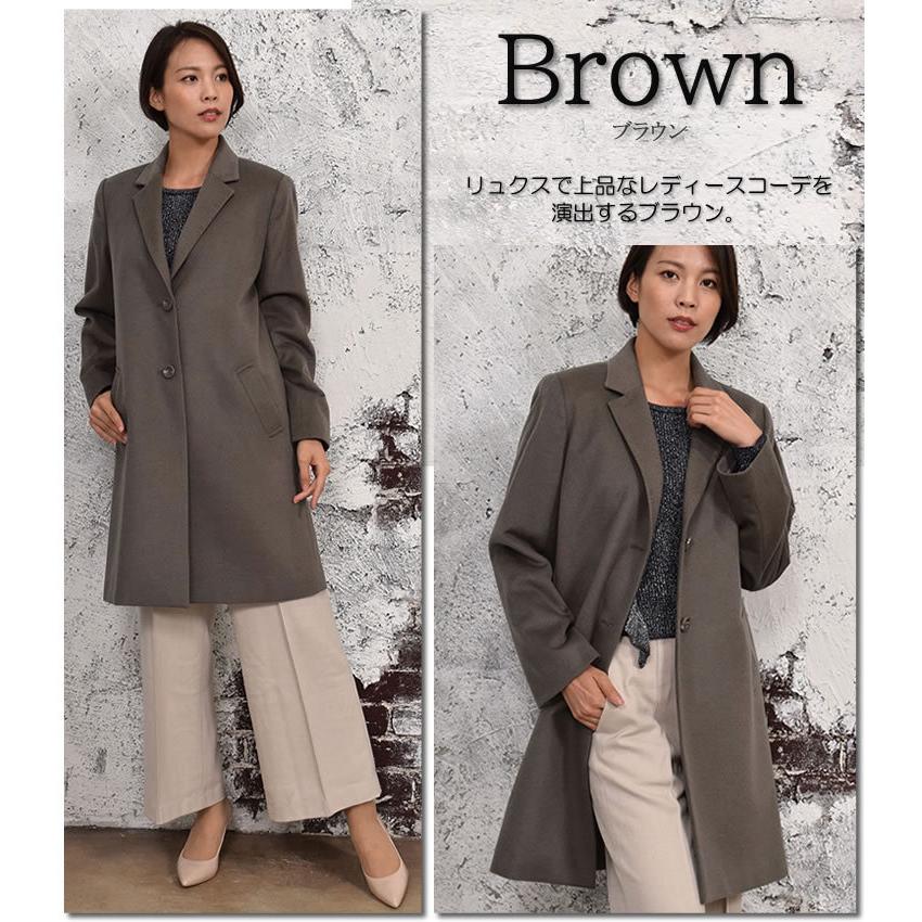 チェスター コート カシミヤ カシミア ウール混 ウール カジュアル テーラー 通勤 おしゃれ (ca2004) | Merfirge | 12