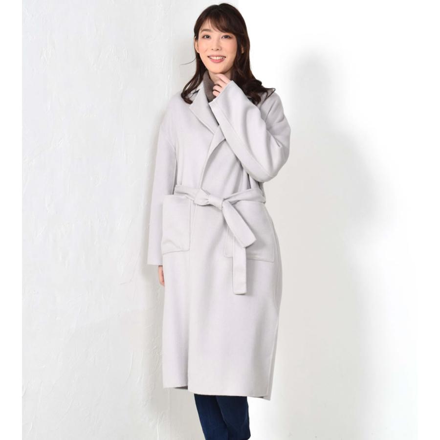 チェスターコート カシミヤ ウール混 ダブルフェイス コート カシミア  ロング 通勤 おしゃれ(ca3109) | Merfirge | 13