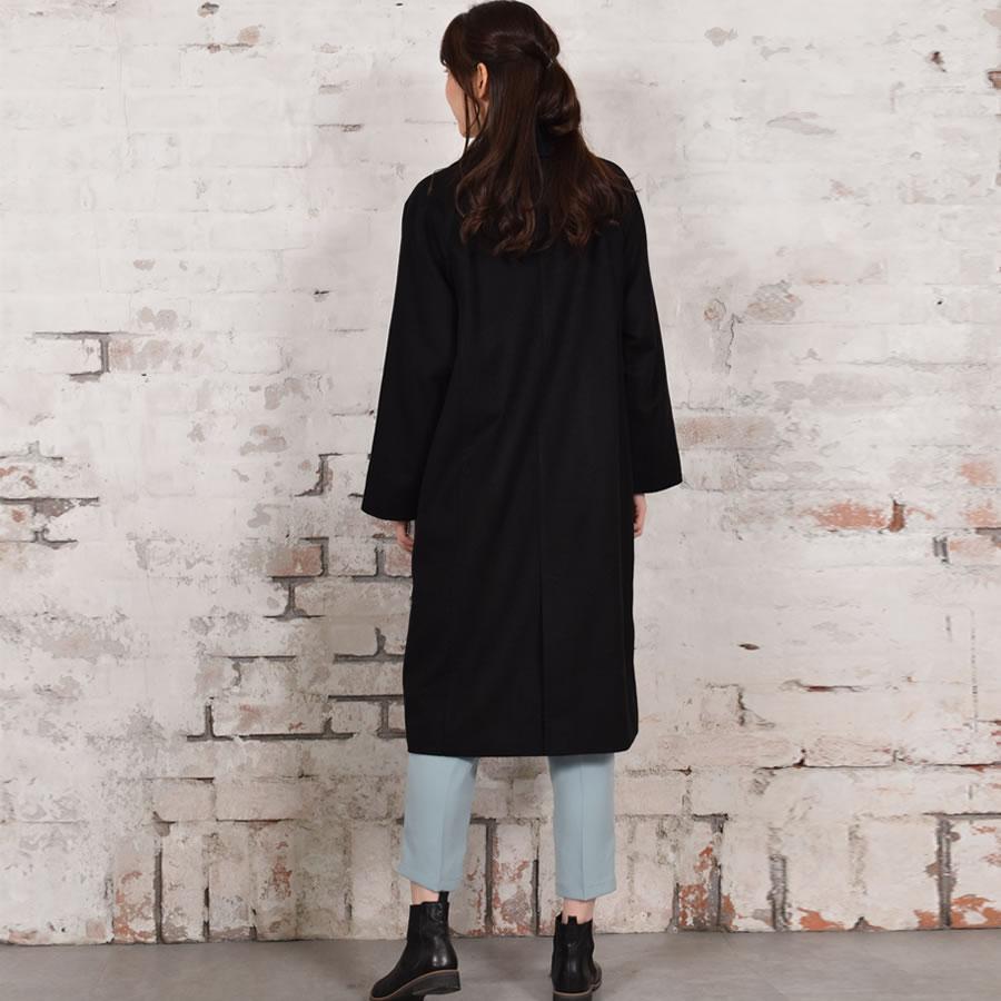 コート レディース チェスターコート カシミヤ ウール混  テーラーカラー コート  カシミア  ダブルチェスター | Merfirge | 14