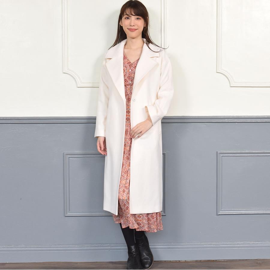 コート レディース チェスターコートカシミヤ ウール混  テーラーカラー コート  カシミア ビッグコート きれいめ | Merfirge | 10