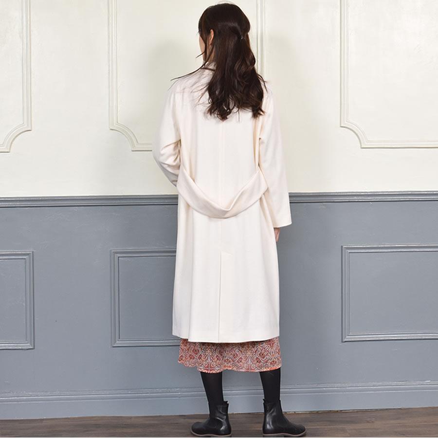 Merfirge コート レディース チェスターコートカシミヤ ウール混