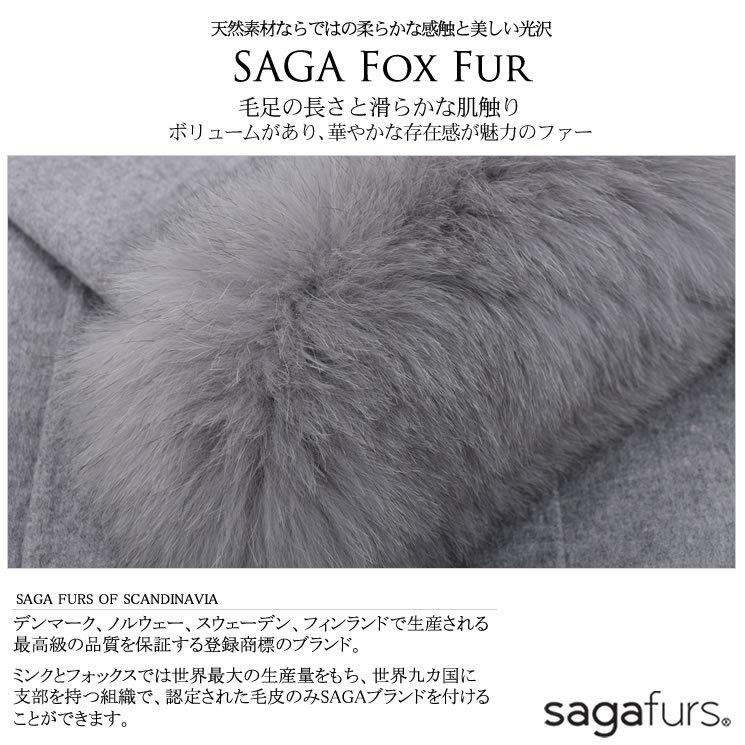 フード付きコート カシミヤ カシミア 混 フォックス付  ウール フード  一枚仕立て 通勤 (ca3982)の画像