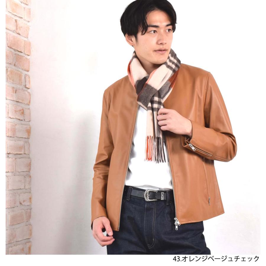 メンズマフラー カシミヤ マフラー カシミヤ100％ チェック柄マフラー スーツ ビジネス 誕生日 秋冬 (CS0095M)