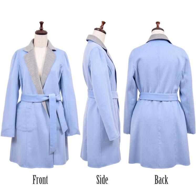 チェスターコート カシミヤ 混 リバーシブル ウール カジュアル  一枚仕立て 通勤 おしゃれ (cw1630) |  | 19