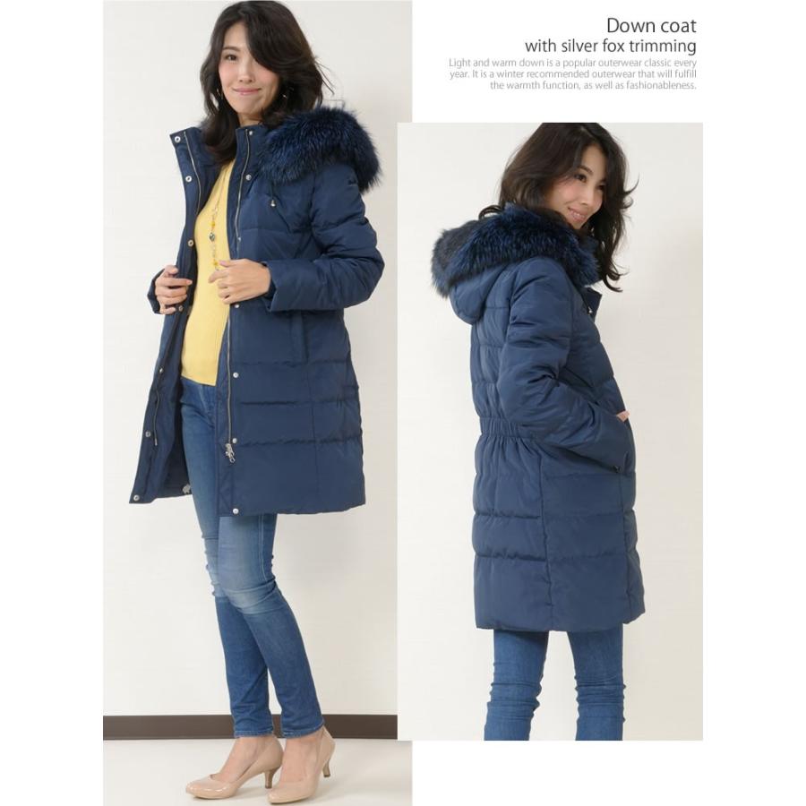 ダウンコート レディース ダウンジャケット 撥水 防寒 シルバー