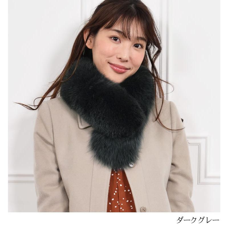ファー マフラー 日本製 SAGA フォックス ファーコート サガ カラー