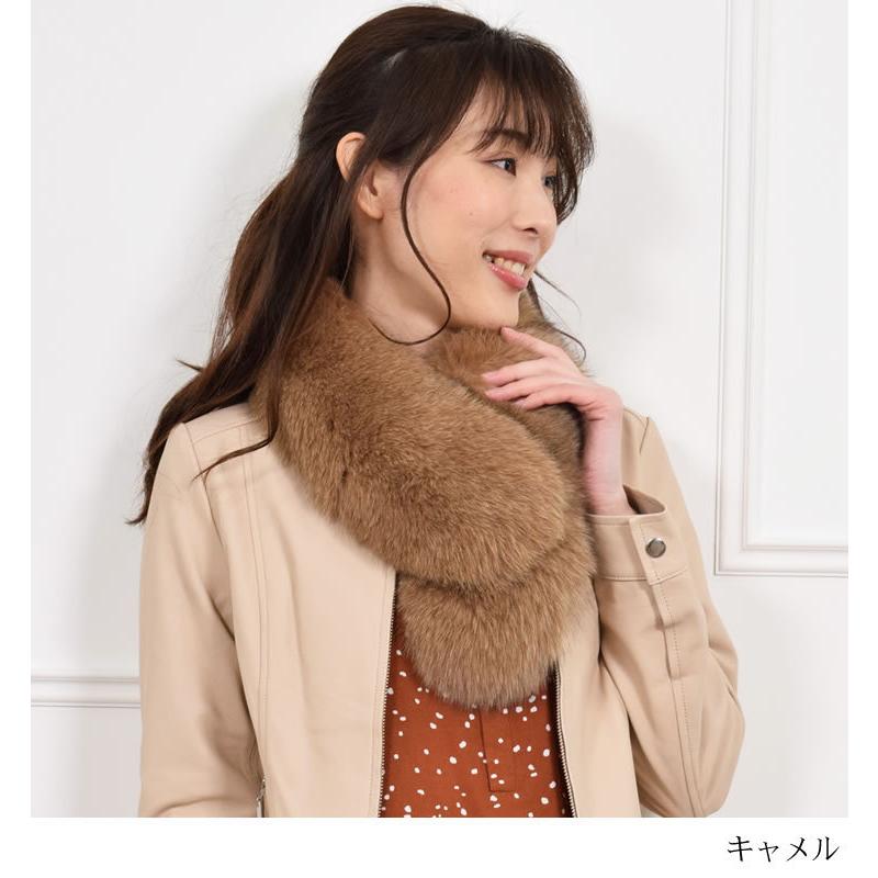 ファー マフラー 日本製 SAGA フォックス ファーコート サガ カラー