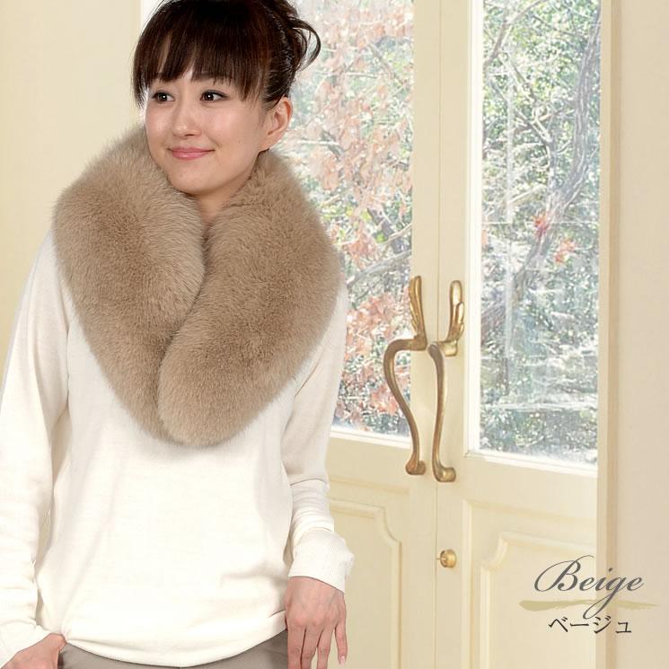 ベージュ ファー マフラー ボリュームデザイン 2024-B-BVN44020_sub01_500x.jpg