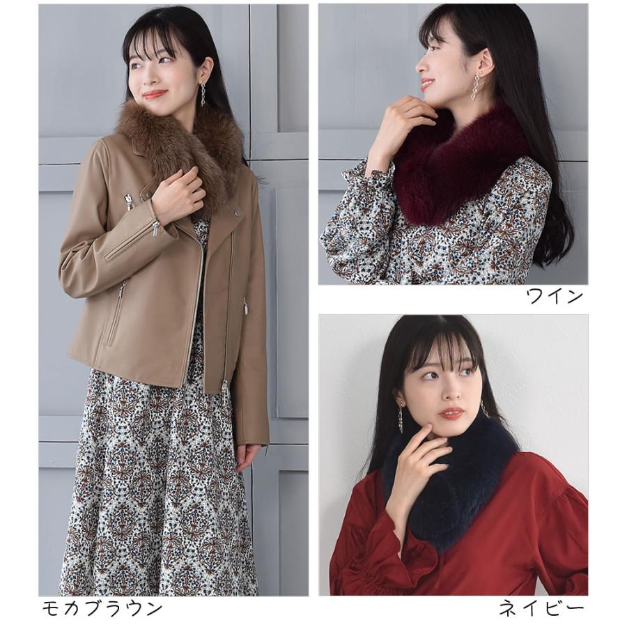 日本製 SAGA フォックス ファー マフラー クリップ付 毛皮 日本製 SAGA フォックス ファー マフラー クリップ付 毛皮