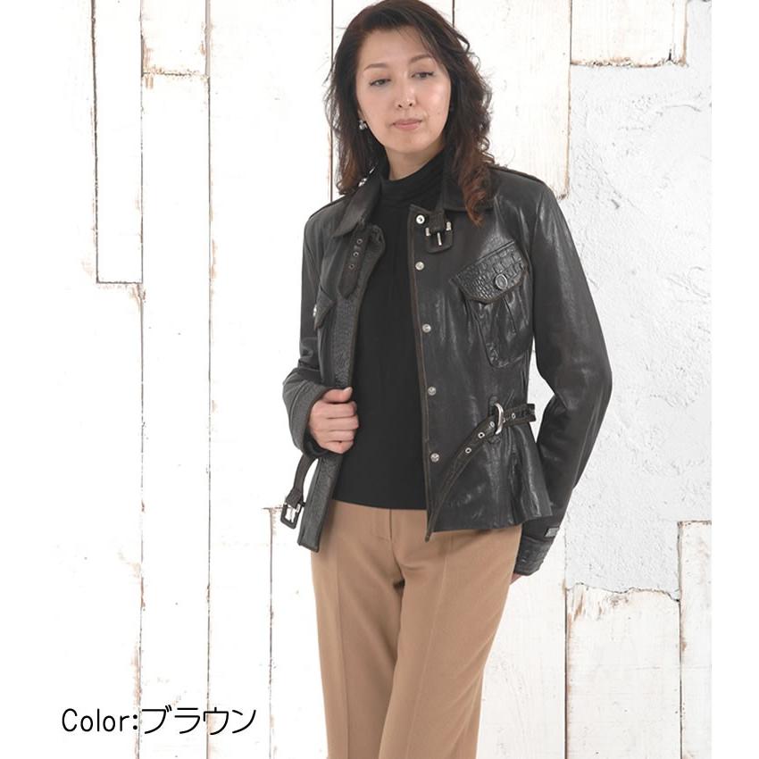レザージャケットイタリー製 ラム 本革 本皮 ジャケット 革ジャン 