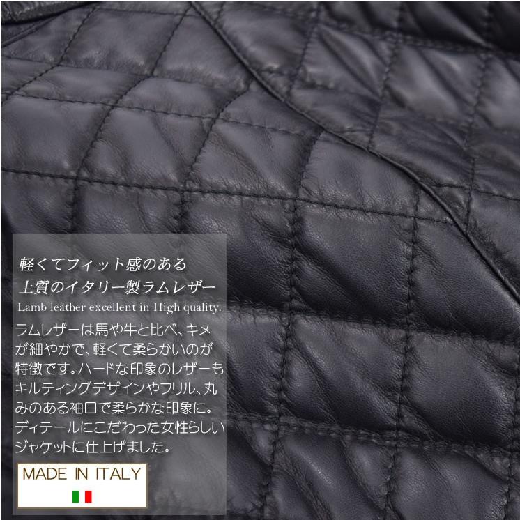 爆買 レザージャケット イタリア製 ラム レザー ショート ジャケット  本革 本皮 革ジャン ライダース ブルゾン [OLIVIERI] |  | 02