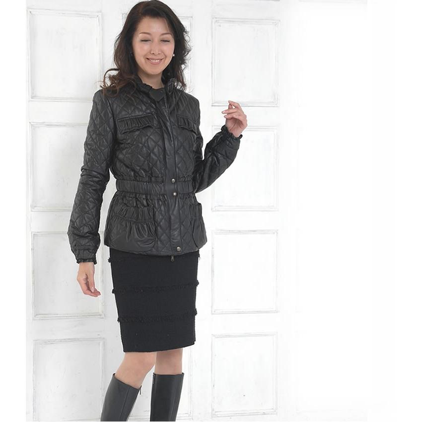 爆買 レザージャケット イタリア製 ラム レザー ショート ジャケット  本革 本皮 革ジャン ライダース ブルゾン [OLIVIERI] |  | 04