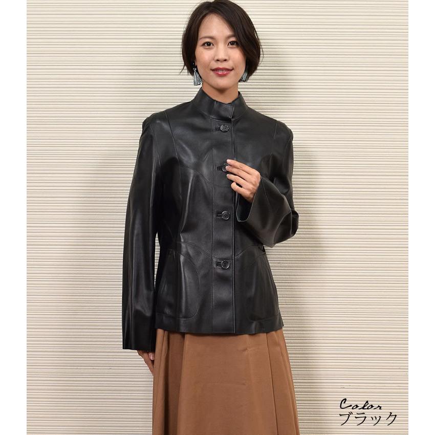 レザージャケット ラム レザー リバシブル ジャケット スタンド レザージャケット ラム レザー リバシブル ジャケット スタンド