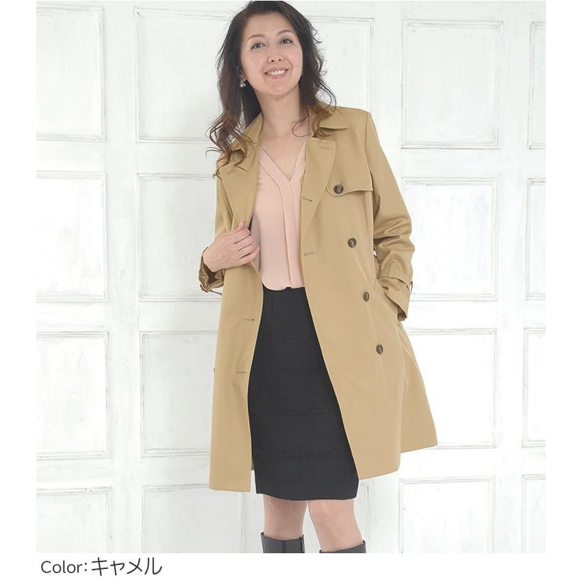Merfirge 蓄熱ライナー付 トレンチコート ミドル丈 花粉対策 弱撥水加工 Lc3151 レディース 入学式 就活 春 秋 冬 Lc3151 ハヤシグチhayashiguchi 通販 Yahoo ショッピング