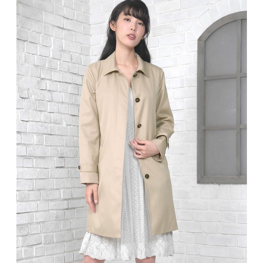 Merfirge 蓄熱 ライナー付 ステンカラー コート 花粉対策 弱撥水加工 Lc3153 レディース ライナー アウター セレモニー 通勤 入学式 卒業式 就活 Lc3153 ハヤシグチhayashiguchi 通販 Yahoo ショッピング