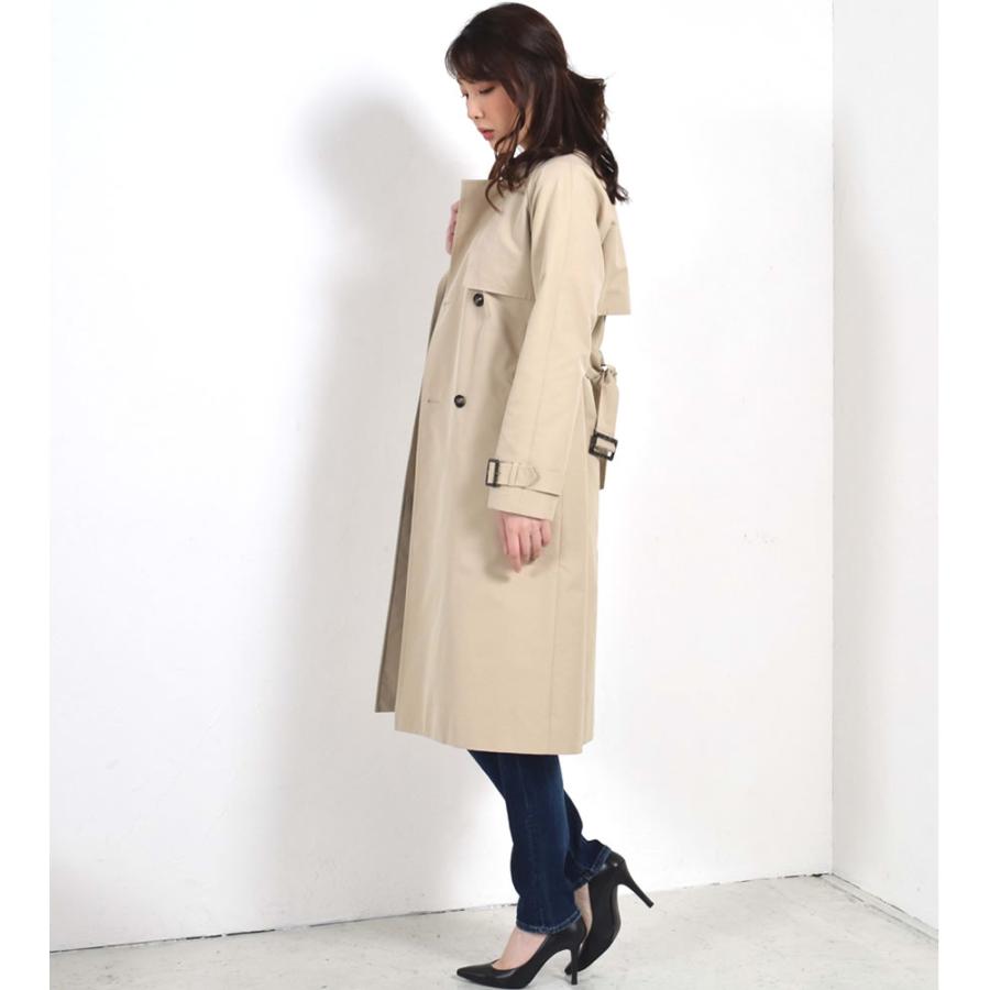 Merfirge トレンチコート レディース中綿 ライナー 付 ロング ライナー