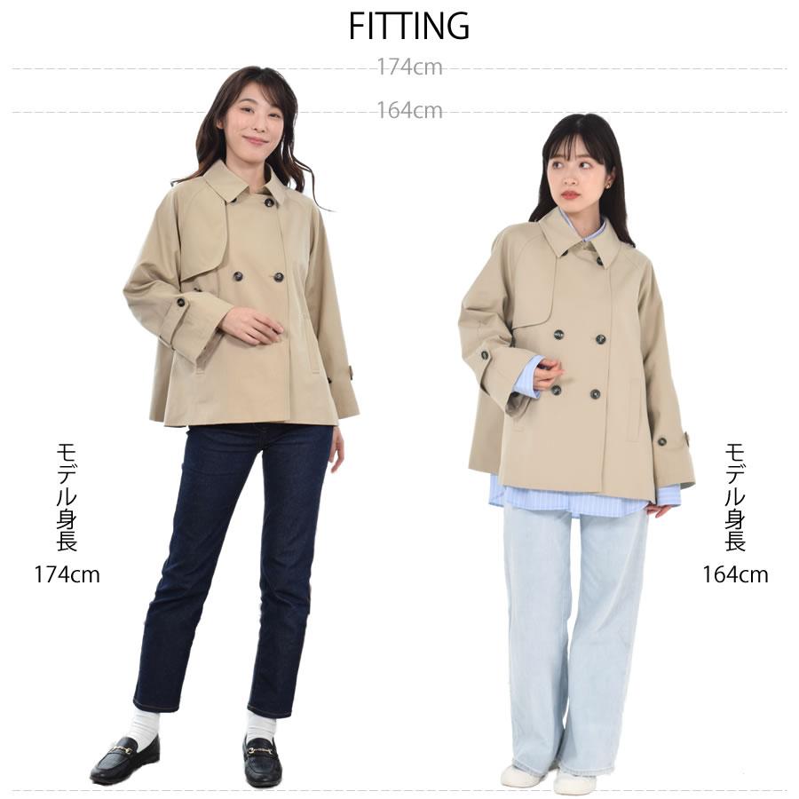 Merfirge 爆買 トレンチコート ショート丈 レディース スプリング