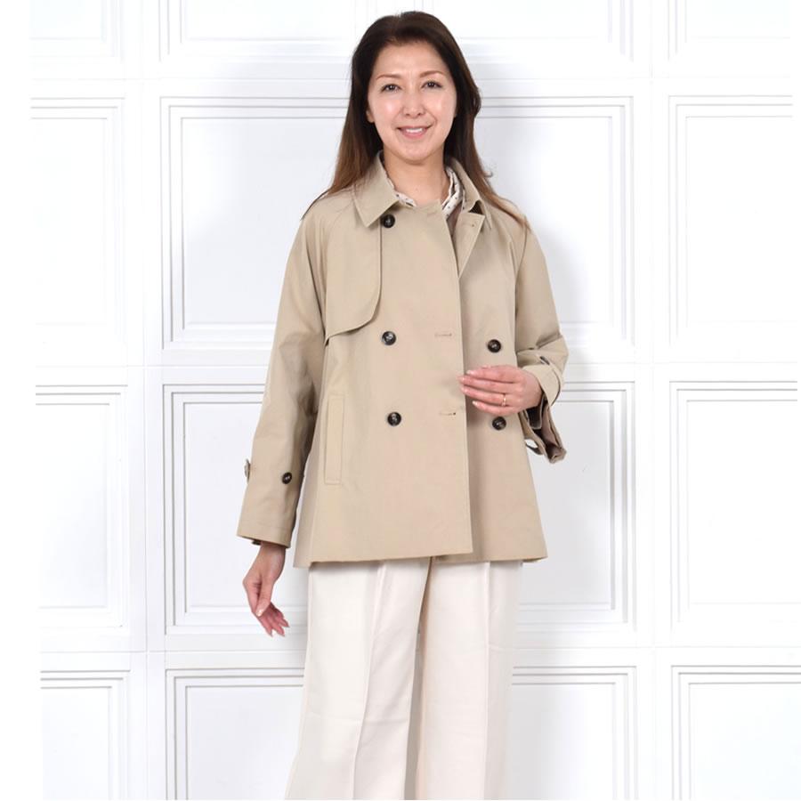 Merfirge 爆買 トレンチコート ショート丈 レディース スプリング