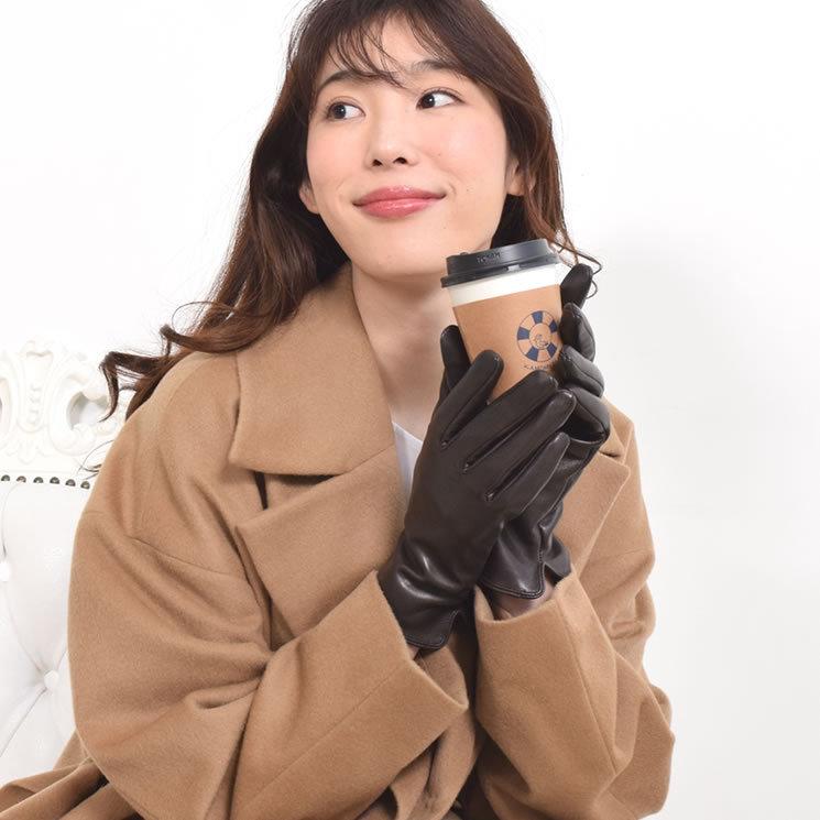 Merfirge エチオピアシープ レザー グローブ 手袋 羊革 スマホ対応