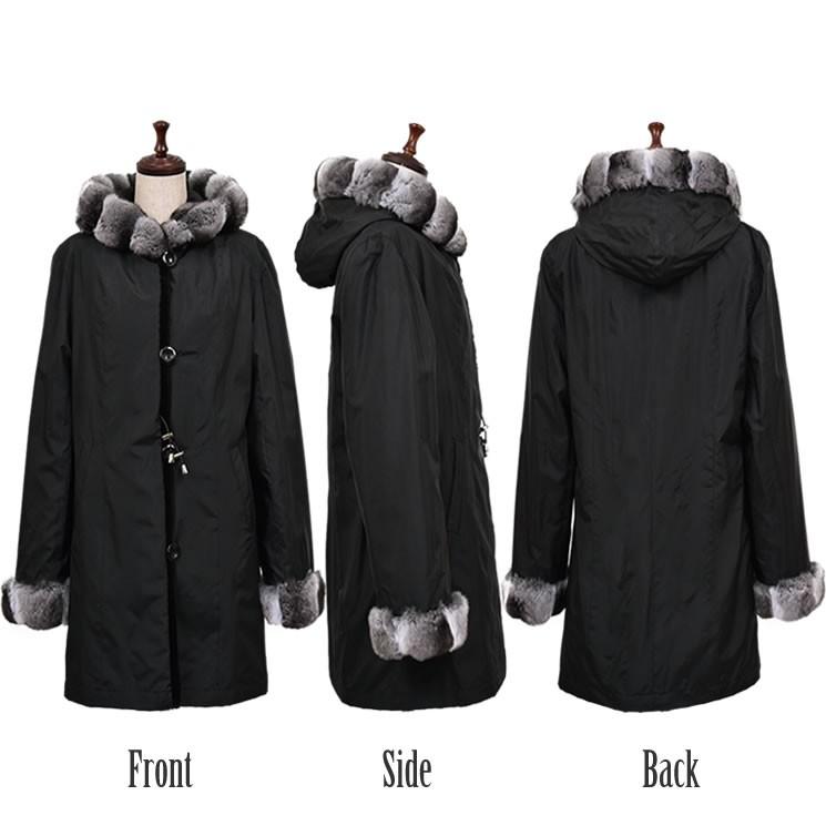 SAGA MINK シェアードミンク チンチラ ケープ レディース 秋冬 シルク