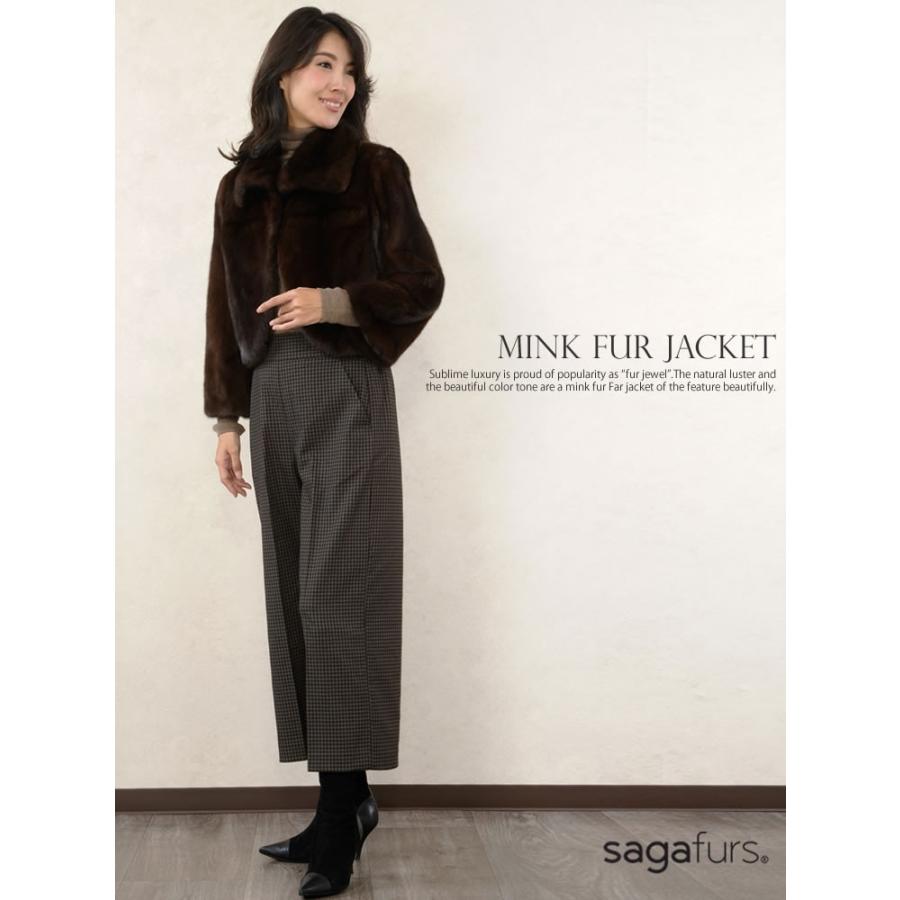 SAGA ダーク ミンク ファー ジャケット(mb1292)の画像