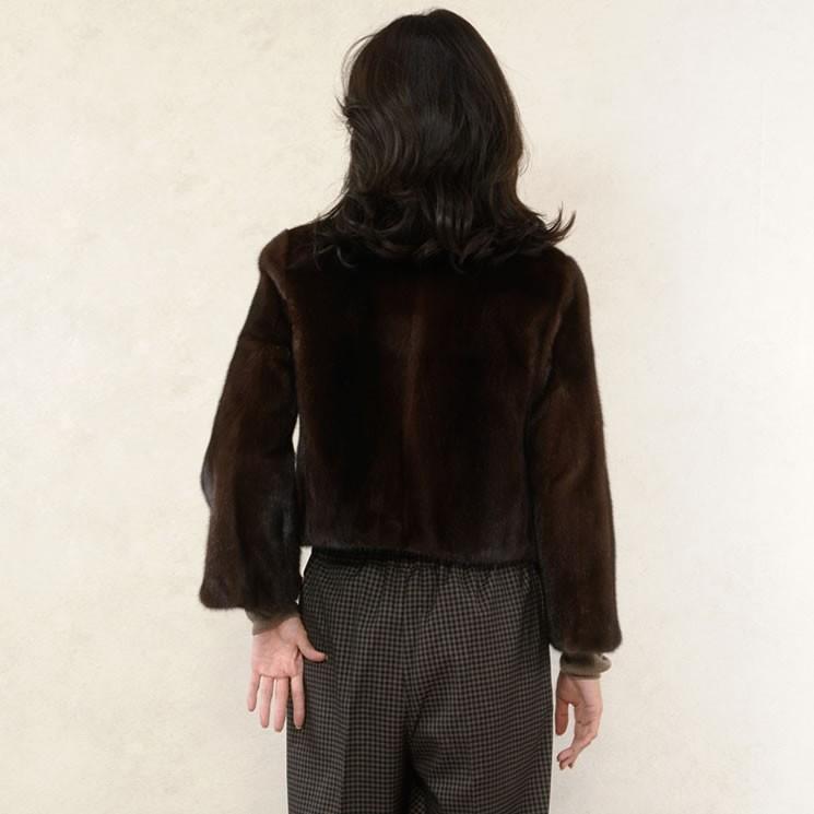 SAGA ダーク ミンク ファー ジャケット(mb1292)の画像