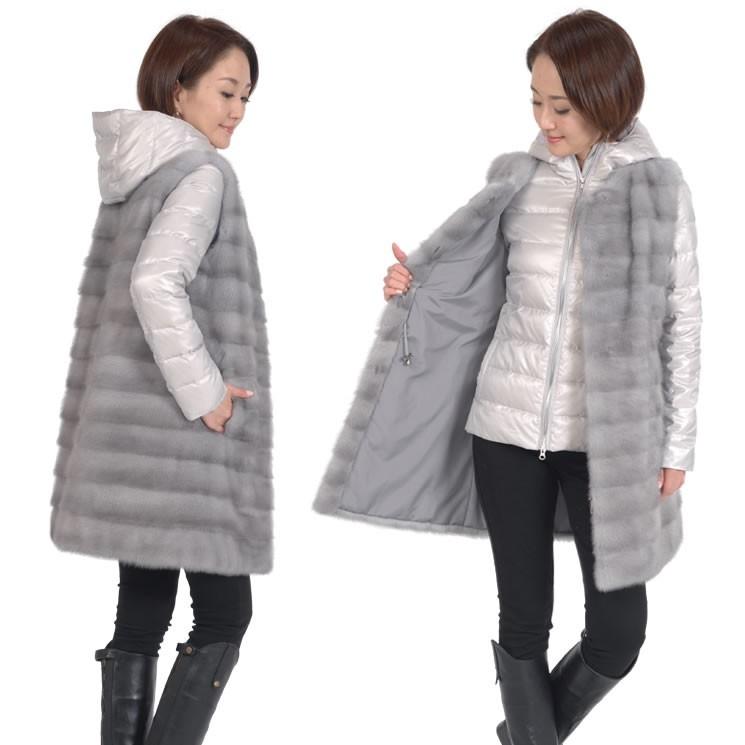 ミンクコート ダウン 3WAY フード付き (mc2898) : ハヤシグチ