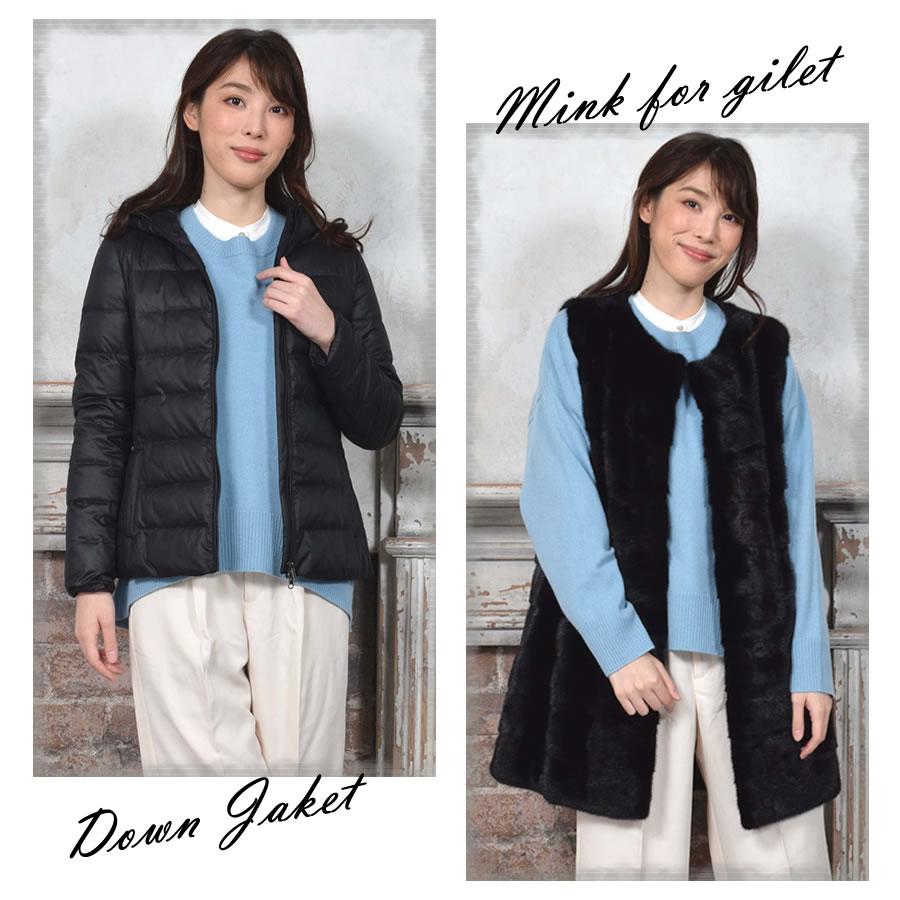 ミンクコート ダウン 3WAY フード付き (mc2898) : ハヤシグチ