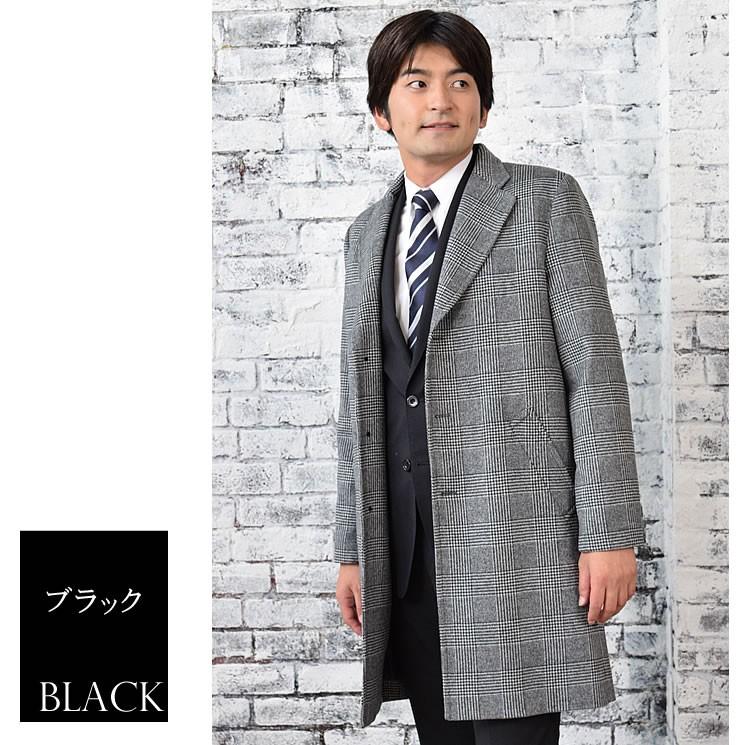 Merfirge メンズ カシミヤ カシミア ウール混 グレンチェック