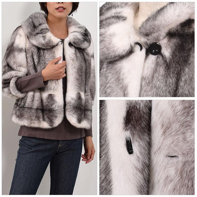 SAGA ブラッククロス ミンク ファージャケット (ms6839) : ハヤシグチ