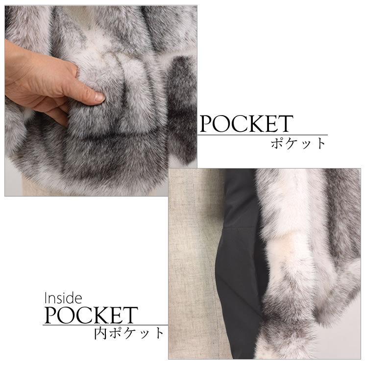 SAGA ブラッククロス ミンク ファージャケット (ms6839) : ハヤシグチ