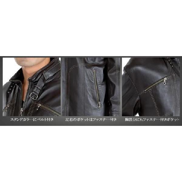 本革 ソフト ラム レザー ジャケット 本皮 ソフトラム メンズ シングル
