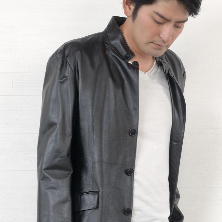 本革 ソフト ラム レザー ジャケット 本皮 ソフトラム メンズ