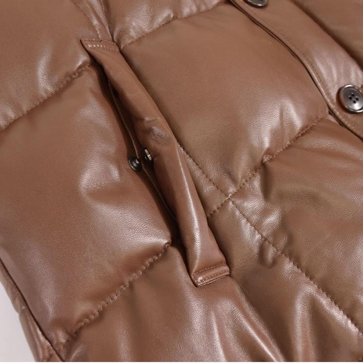 本革 レザー ソフト ラム ダウン ジャケット 本皮 ソフトラム メンズ