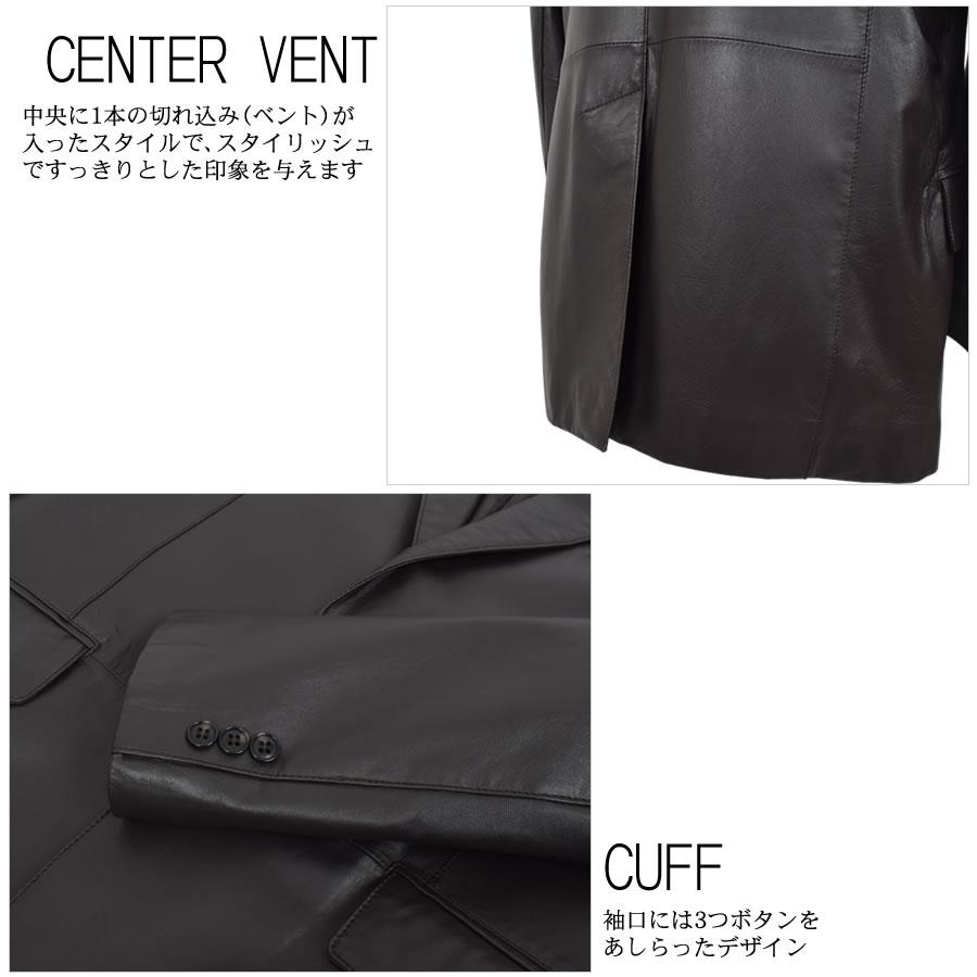 本革 ラム レザー メンズ ジャケット 本皮 シングル アウター 革ジャン
