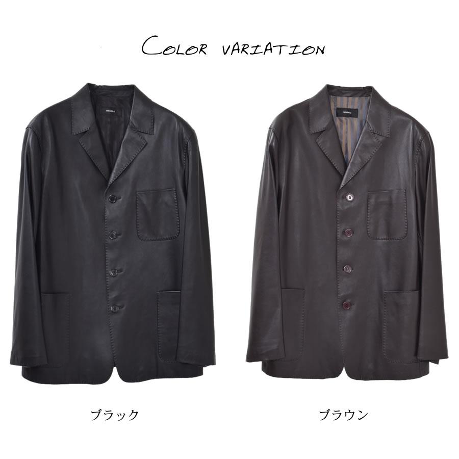 爆買 本革 ソフト ラム レザー テーラード ジャケット 本皮 メンズ