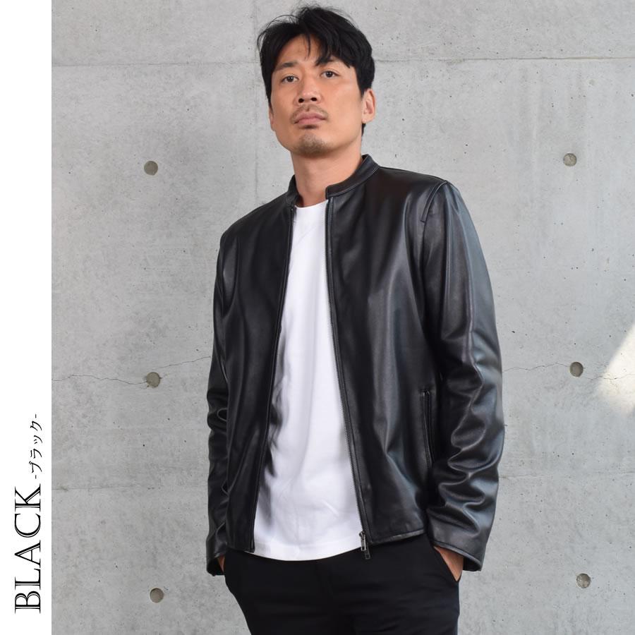 Merfirge ライダース ジャケット 革ジャン メンズ ラム レザー