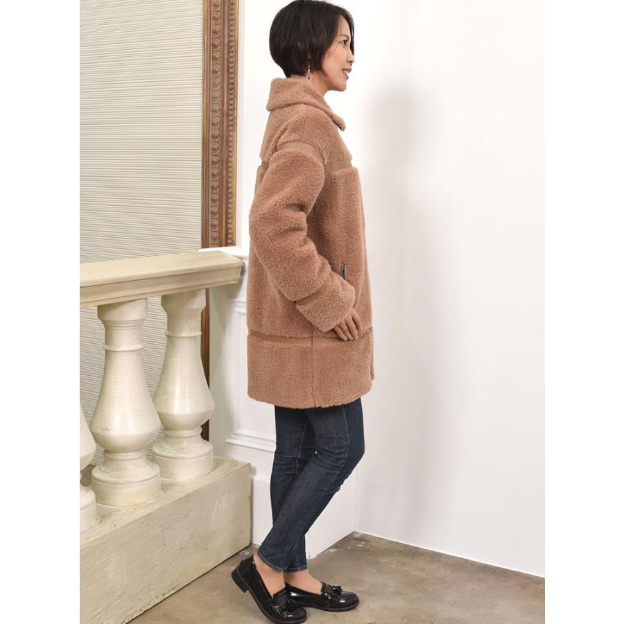 ヴォラータ　毛100% エコファー　ウールボアフードジャケット ヴォラータ 毛100% エコファー ウールボアフードジャケット