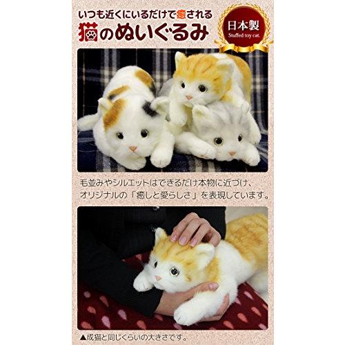 新作・人気アイテム リアルシリーズ 日本製 リアルな猫のぬいぐるみ 58cm (クロネコL目明き)