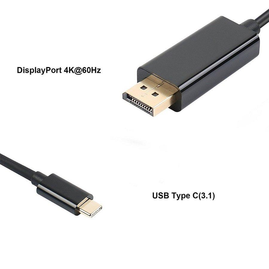送料込】 DisplayPort To HDMI 変換 ケーブル 4K解像度対応1.8M