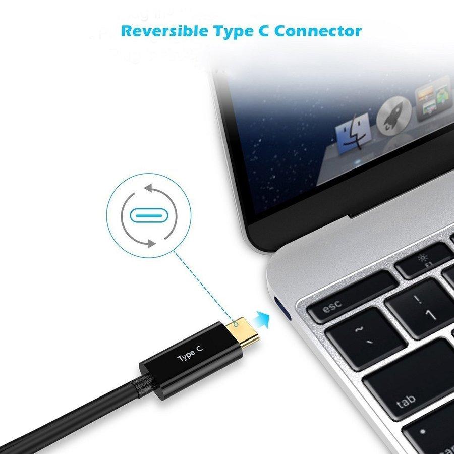 送料無料 USB 3.1 Type-C to DisplayPort 変換 ケーブル 金メッキコネクター搭載 USB C to DP 4K解像度対応 変換アダプタ 1.8m New|hayashistore|03