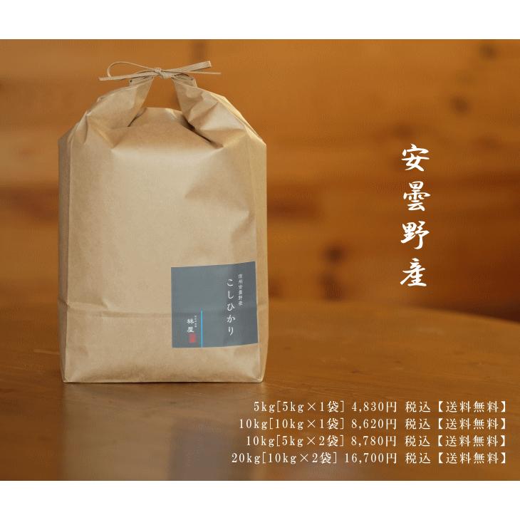 新米】令和6年産 長野県 安曇野産 こしひかり 1等米 白米 5kg×2袋  
