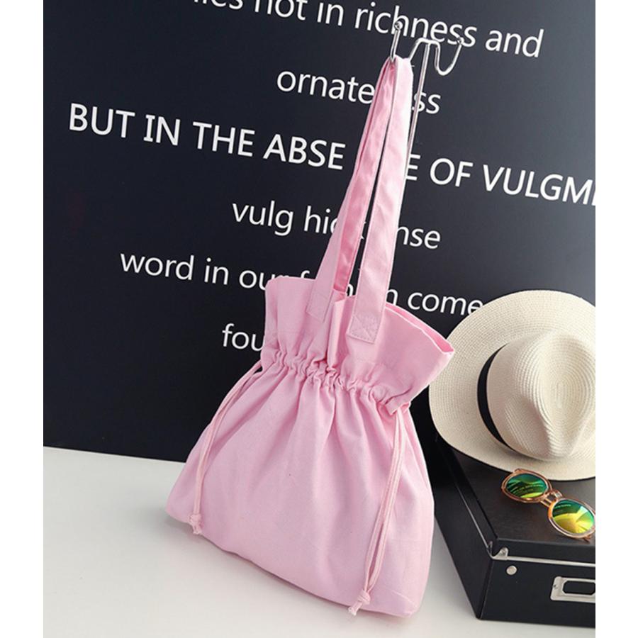 コットントートバッグ エコバッグ お出かけ 通学 通勤 無地 可愛い